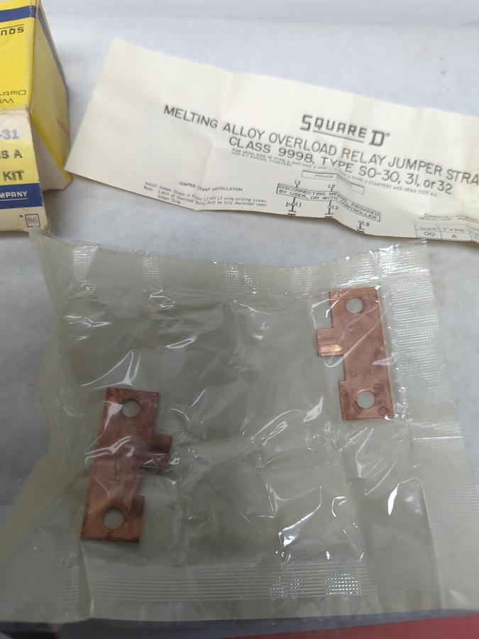 SQUARE D,86261,TPE SO-31 CLASS 9998 JUMPER STRAP KIT SERIES A NOS