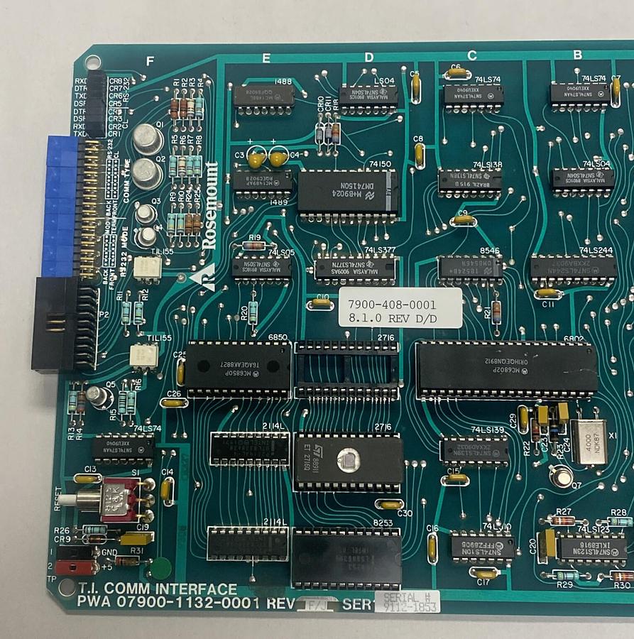 Used Rosemount,07900-1132-0001 TI,Comm Interface Board