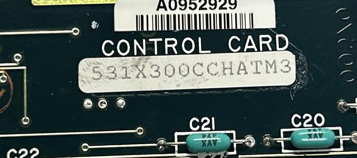 Used GENERAL ELECTRIC,531X300CCHATM3,CONTROL BOARD REFURBISHED