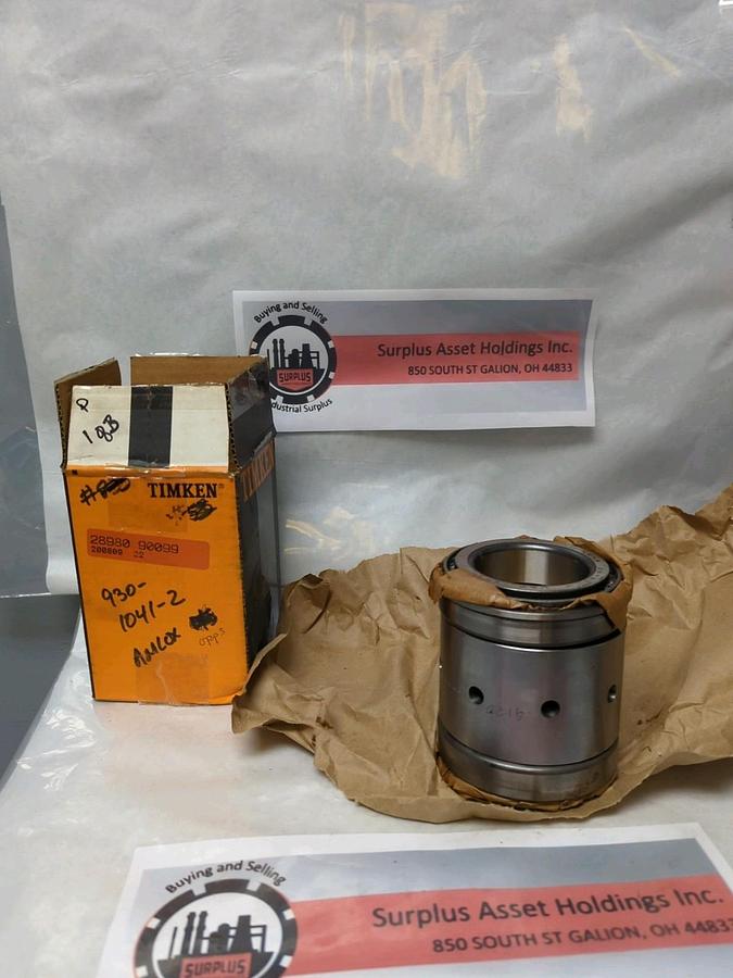 TIMKEN,28980-90099,DOUBLE ROLLER BEARING ASSEMBLY 2.361 INCH BORE NOS