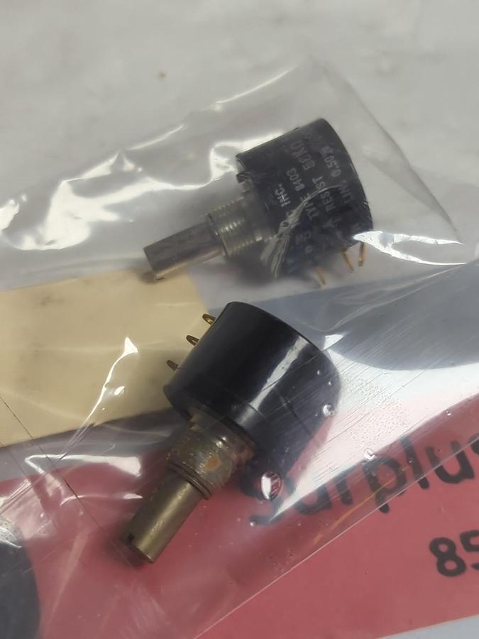 IRC INC.,8906,TYPE 8403 POTENTIOMETER 50K OHMS LIN.0.50% LOT OF 2 PRE-OWNED