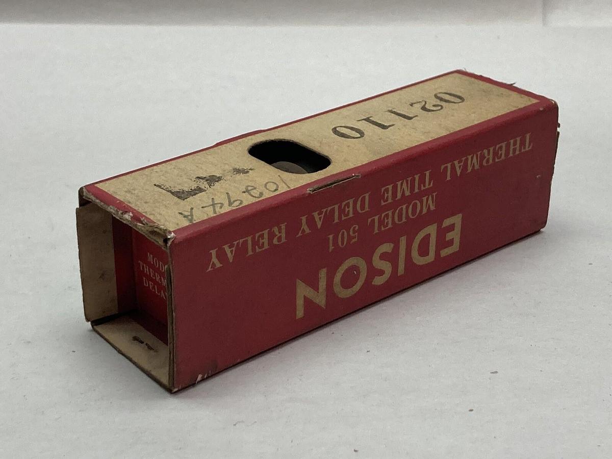 Used Edison,Model 501,Thermal Time Delay Relay