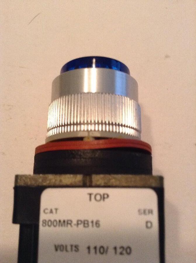 Allen-Bradley,800MR-PB168, Illuminated Push Button Blue  Series D