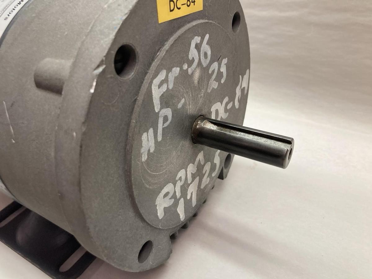 Used General Electric,5BCC56BD1O8B,DC Motor 1725RPM 1/4HP 250V 56 Frame