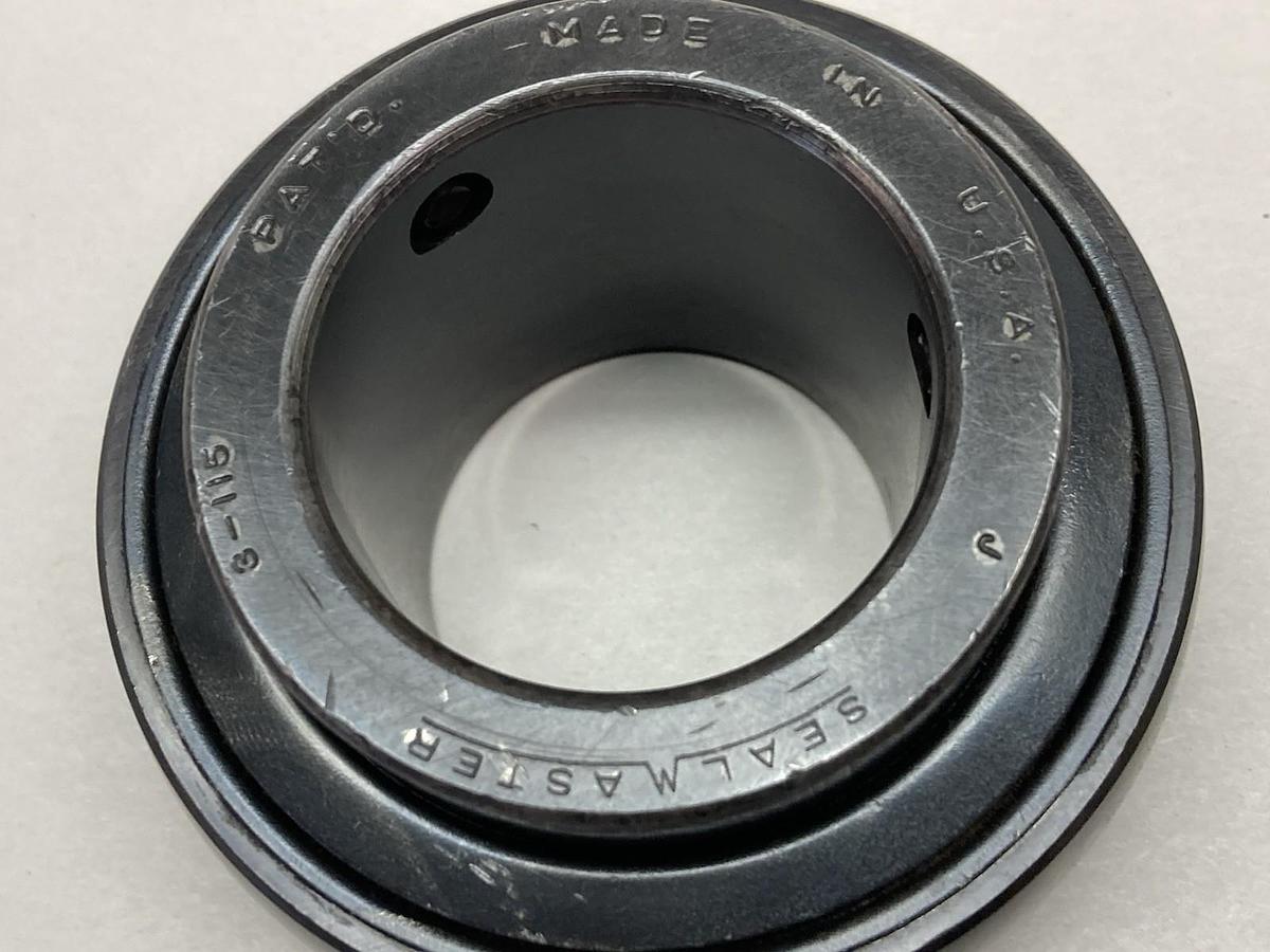 Used Sealmaster,3-115,Insert Ball Bearing Bore Diameter 1-15/16 In