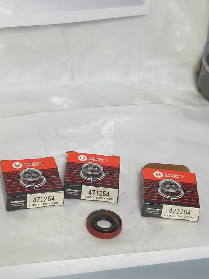 NATIONAL OIL SEAL,471264,OIL SEAL 0.625X.25X0.25 INCH LOT OF 3 NOS