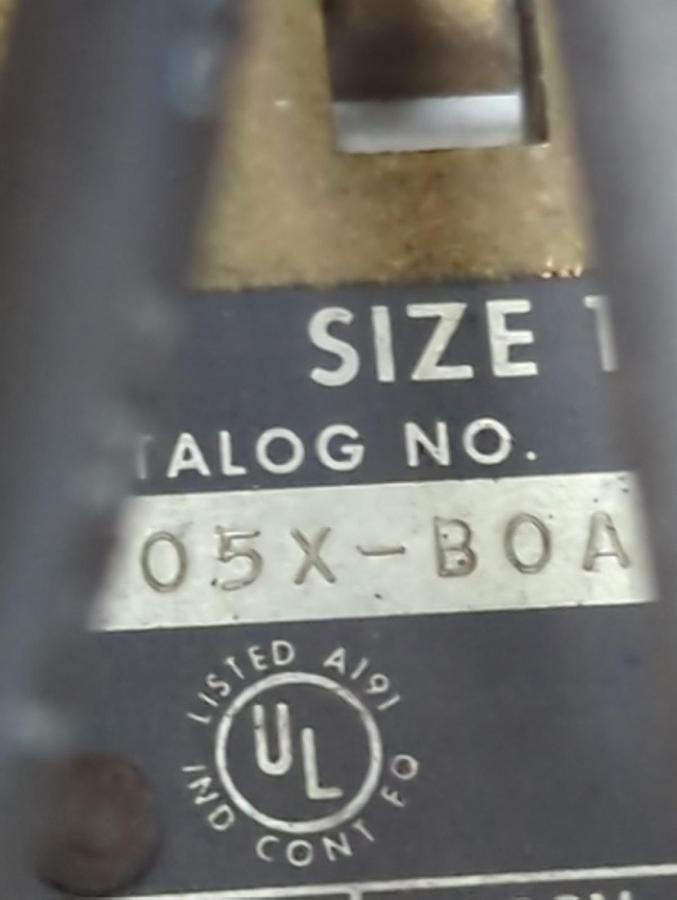 Used ALLEN BRADLEY,705X-BOA,SERIES L REVERSING STARTER SIZE 1 PRE-OWNED
