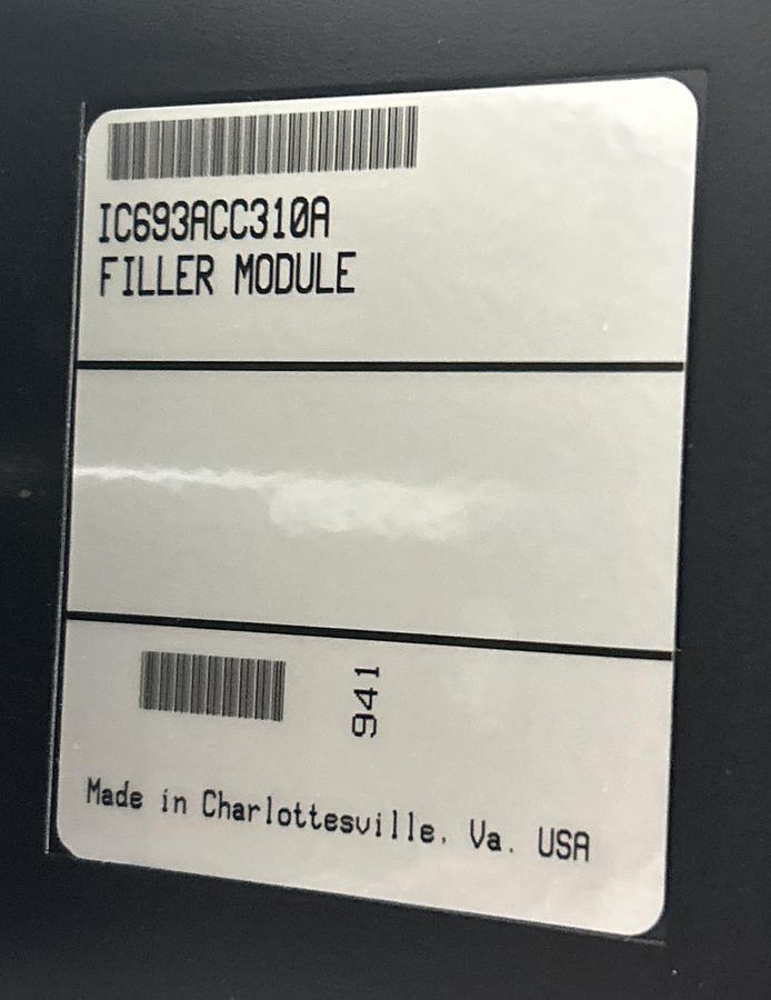 Used GE FANUC,IC693CHS392H,10-SLOT EXPANSION RACK WITH FILLER MODULE