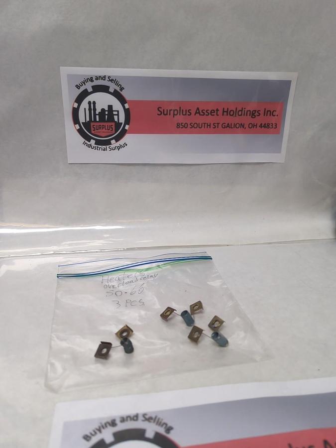 Used JOSLYN CLARK,S0-66,OVERLOAD THERMAL HEATER ELEMENT LOT OF 3 PRE-OWNED