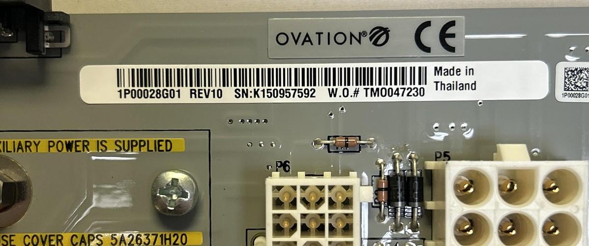 OVATION,1P00028G01,LOCAL I/O TRANSITION PANEL NOS