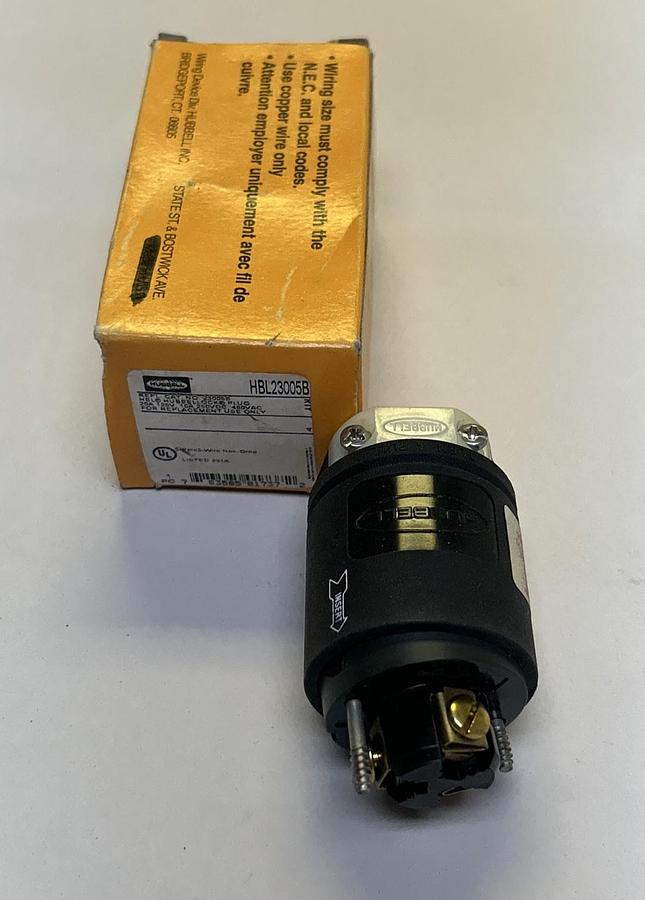 HUBBELL,HBL23005B,LOCK AND PLUG NOS
