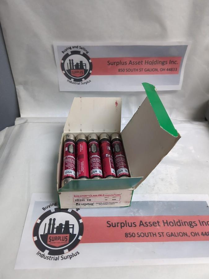 LITTELFUSE,IDSR10,INDICATOR 10 AMP FUSES BOX OF 10 NOS