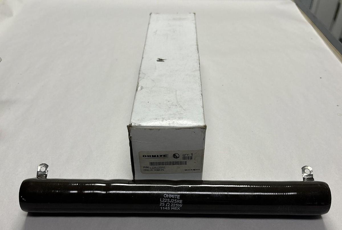 Used OHMITE,L225J25RE,RESISTOR 225W 25OHMS NEW