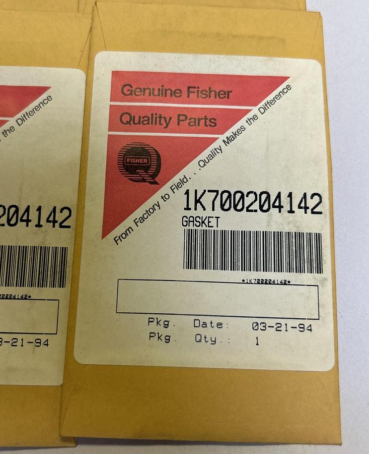FISHER,1K700204142,GASKET LOT OF 6 NOS