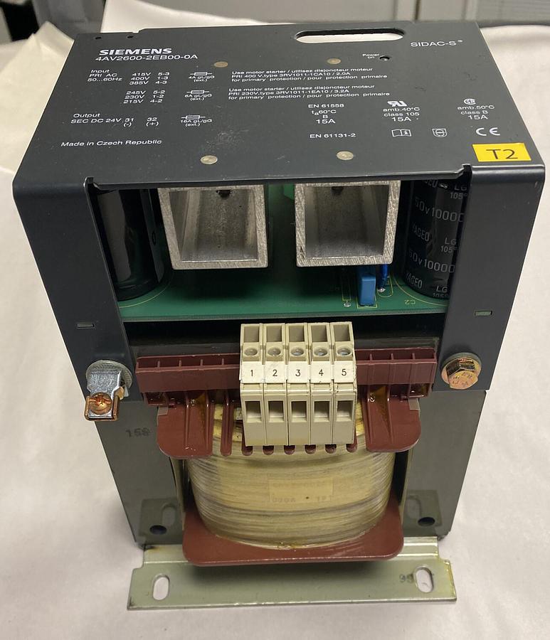 Used SIEMENS,4AV2600-2EB00-0A,Power Supply SIDAC-S