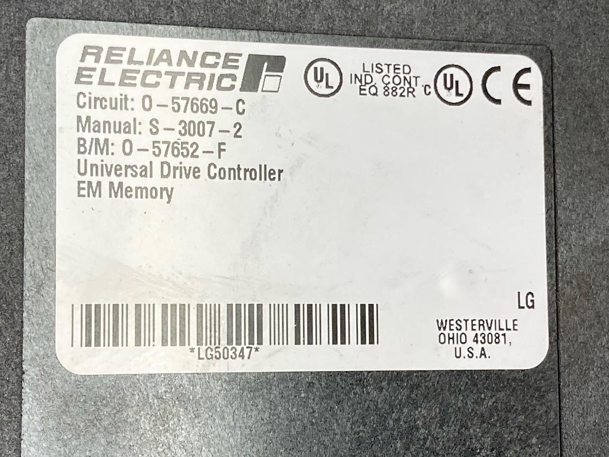 Used Reliance Electric,0-57669-C,Universal Drive Controller Module