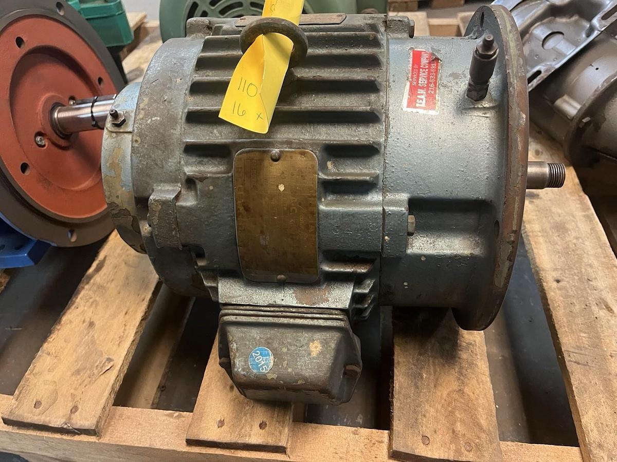 Used RELIANCE,P/3DE,MOTOR 3HP 1600RPM 3PH 213DZ