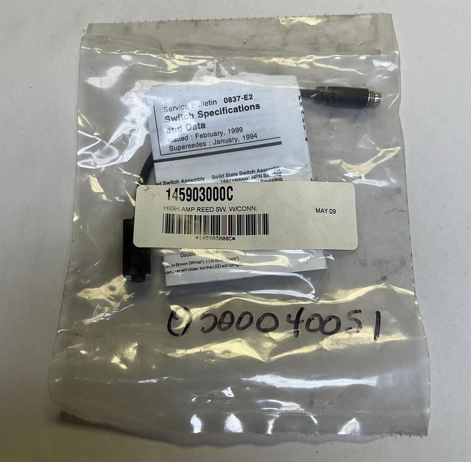 Used PARKER,145903000C,HIGH AMP REED SWITCH NEW