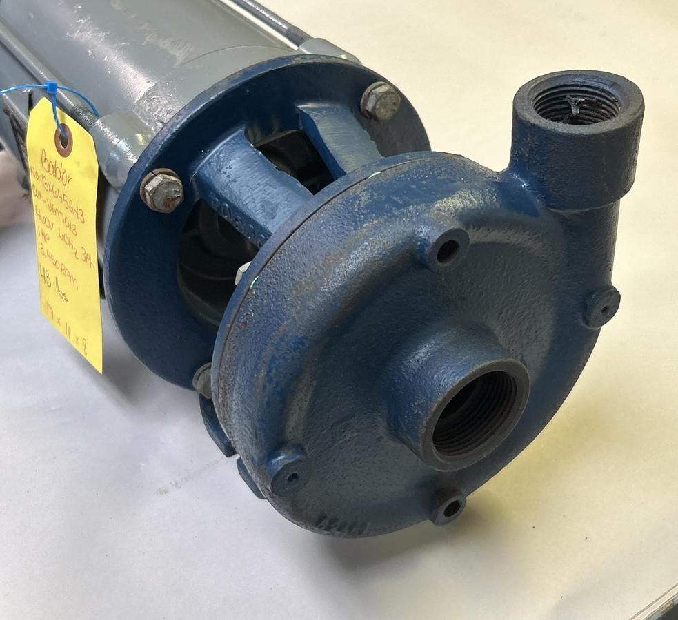 Used BALDOR,VM7013,CENTRIFUGAL PUMP 1HP 460V 3450RPM 3PH 56C FRAME
