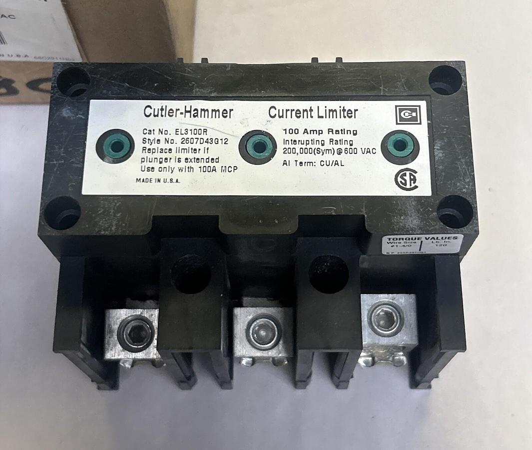 EATON CUTLER-HAMMER,EL3100R,CURRENT LIMITER ASSEMBLY NOS