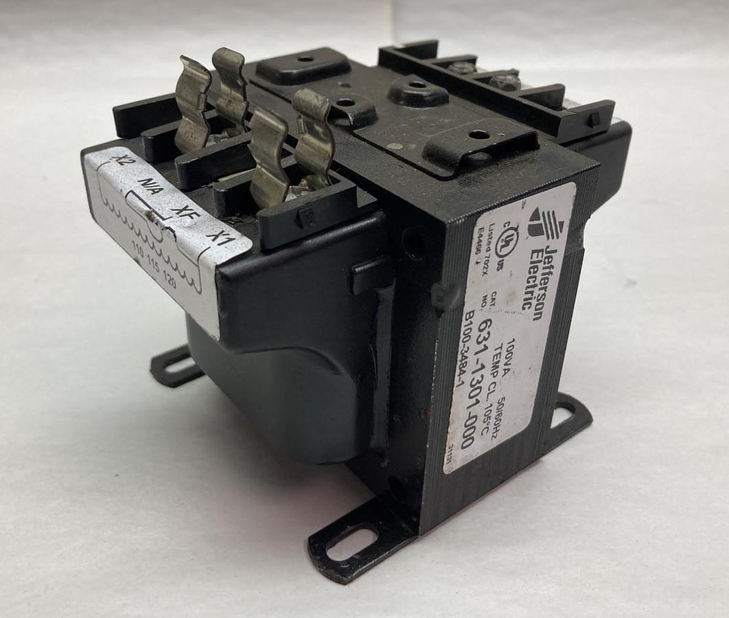 Used Jefferson Electric,631-1301-000,Transformer 100VA 50/60Hz