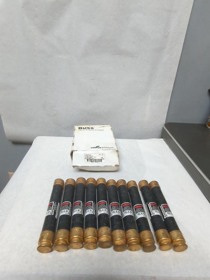 COOPER BUSSMANN,FRS-R-20,FUSETRON 20 AMP FUSES BOX OF 10 NOS