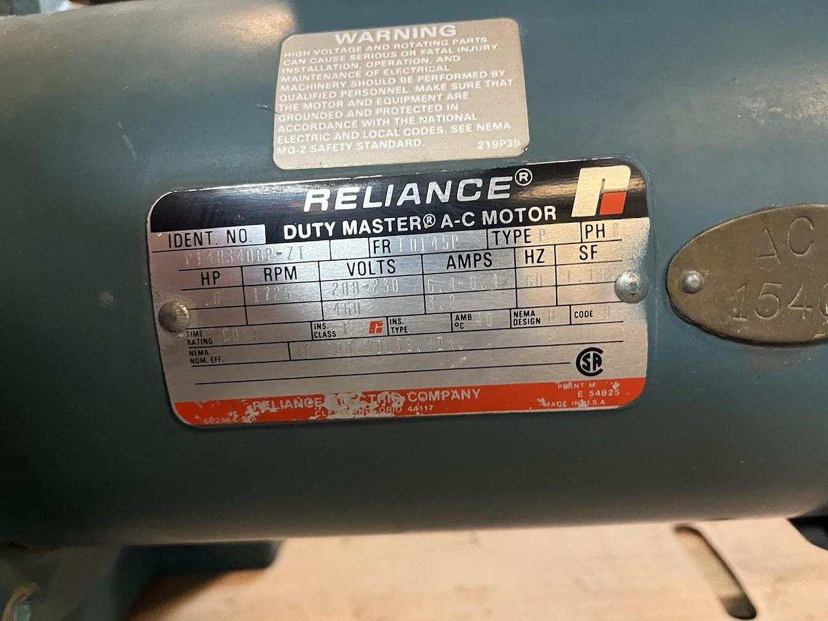 Used DODGE,145TG21A,GEAR REDUCER RATIO 70.6 2HP INPUT 1725RPM