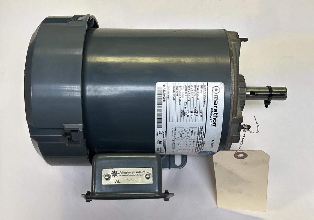 Used GE,5K35MNB117A,AC MOTOR 1/2HP 1725RPM 208-230/460V 3PH 56 FRAME
