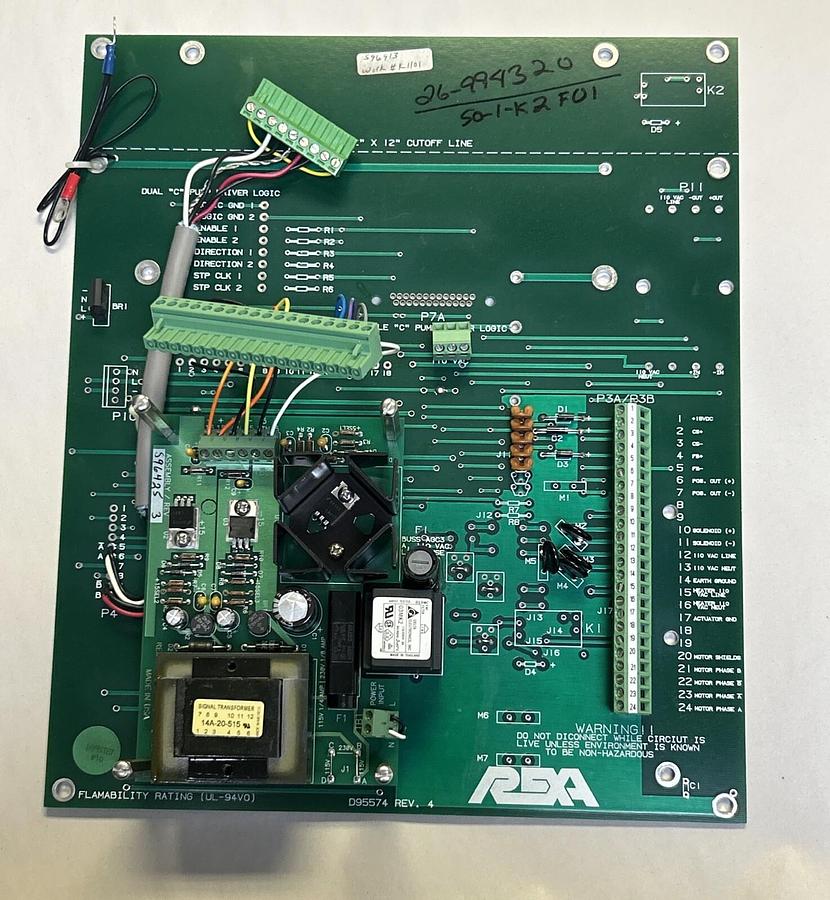 Used REXA,D95574,CONTROL CIRCUIT BOARD
