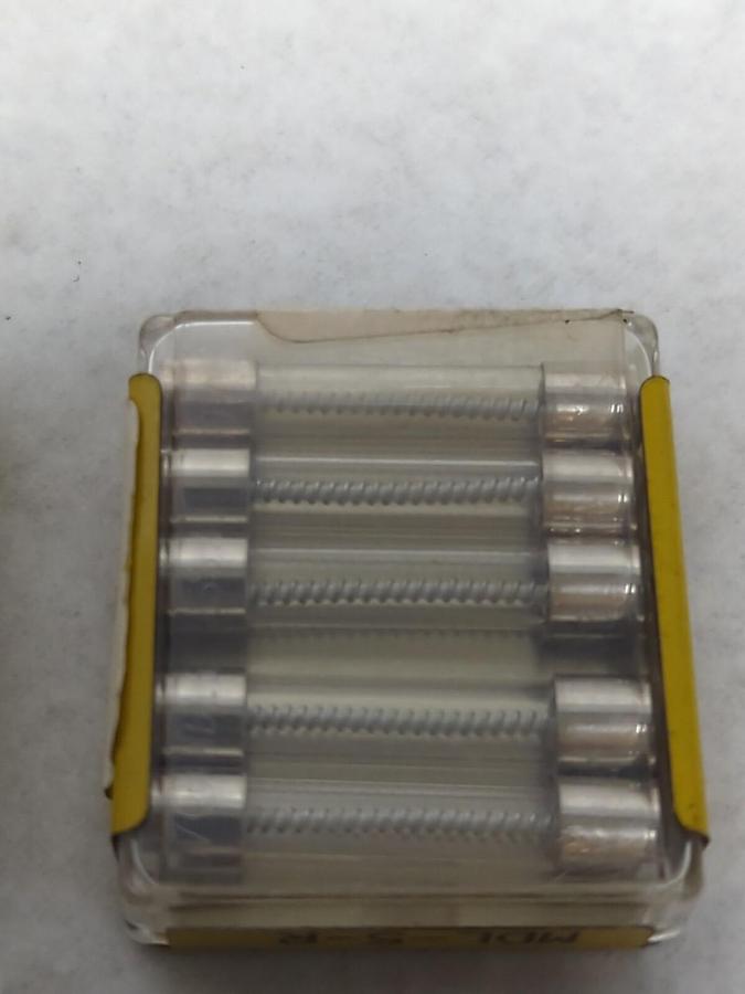 COOPER BUSSMANN,MDL-5-R,GLASS FUSES LOT OF 10 NOS
