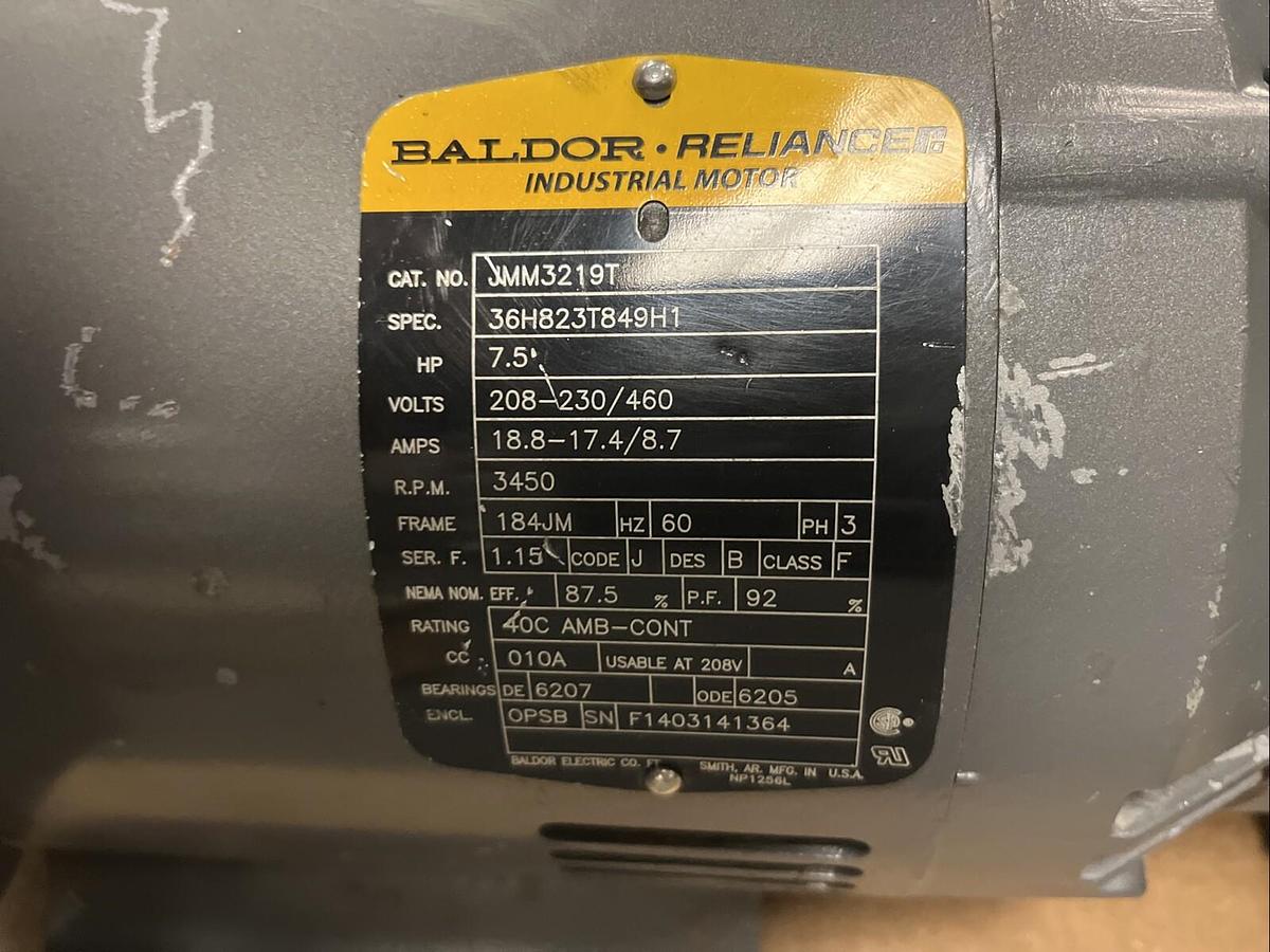 Used SCOT,52,CENTRIFUGAL PUMP 2.5"X2" 7.5HP 3450RPM 3PH