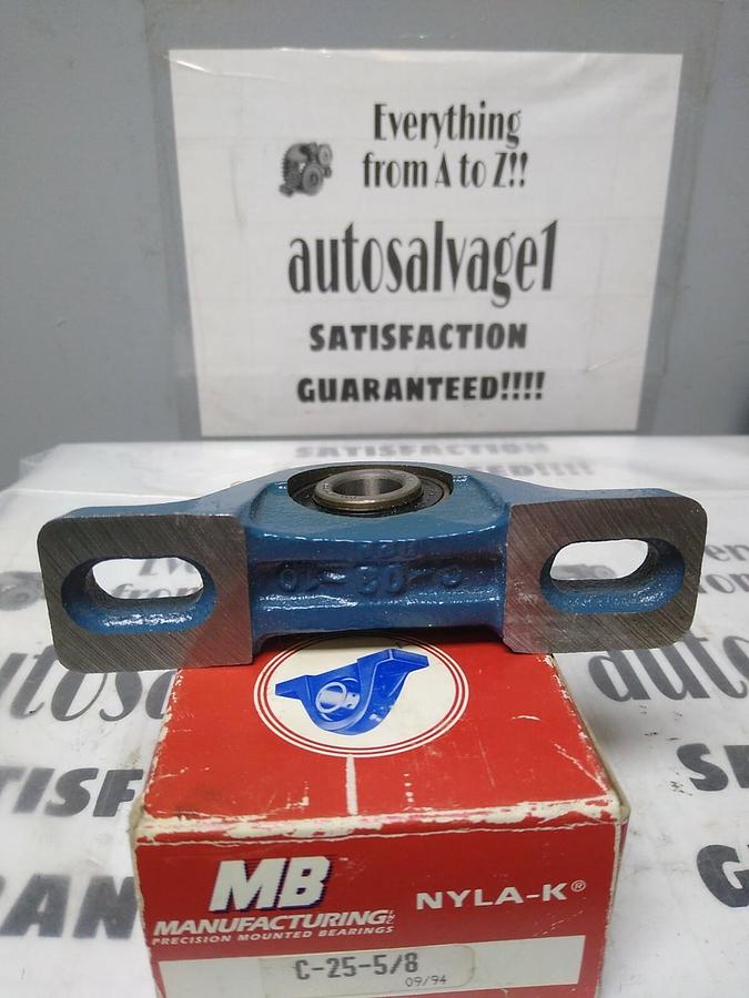 MB MANUFACTURING,C-25-5/8,PILLOW BLOCK BEARING 5/8 INCH BORE NOS