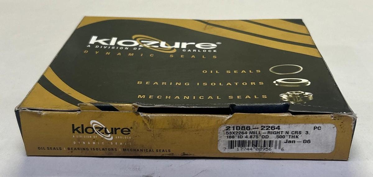 GARLOCK KLOZURE,21086-2264,OIL SEAL 53X2264 NOS