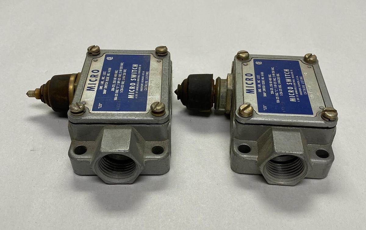 HONEYWELL MICROSWITCH,BAF1-2RN18,LIMIT SWITCH LOT OF 2 NEW NO BOX