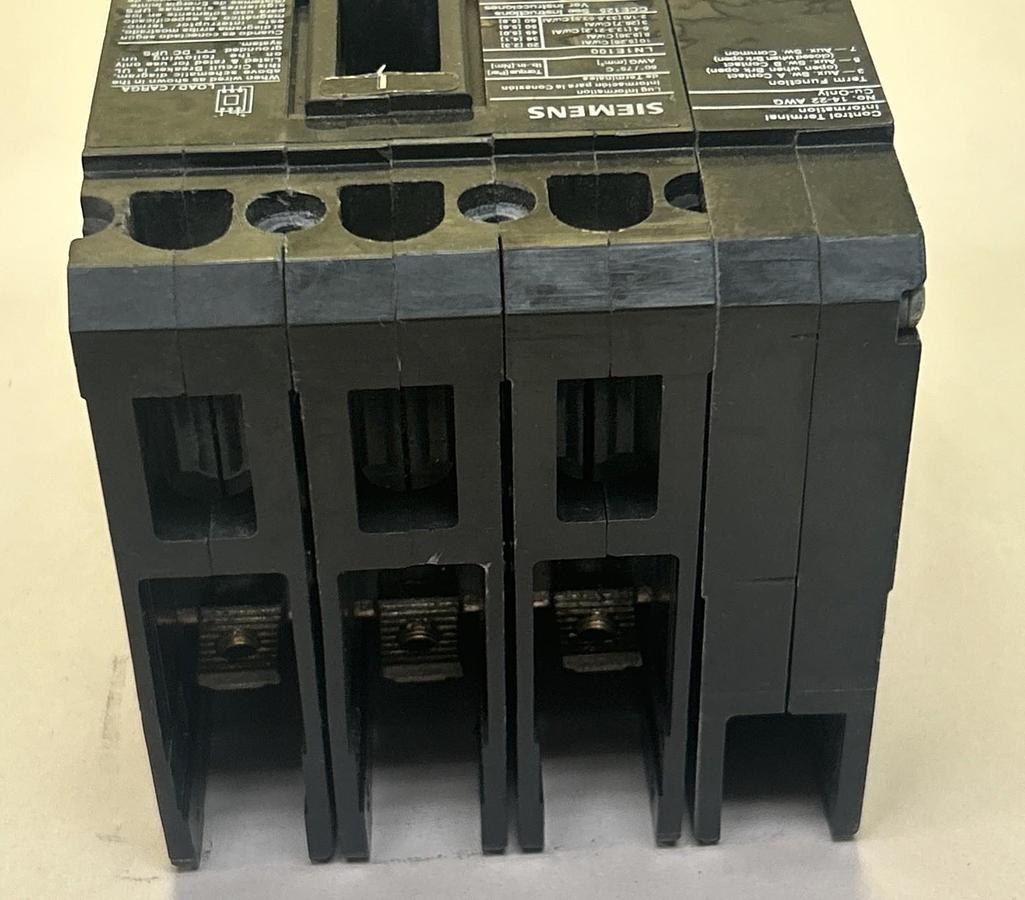 Used SIEMENS,ED63B080,CIRCUIT BREAKER 80A 600V 3P