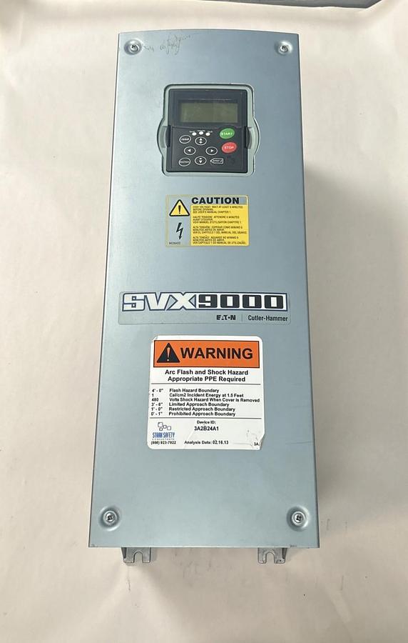 Used EATON CUTLER-HAMMER,SVX030A2-4A1B1,SVX9000 ADJUSTABLE FREQUENCY DRIVE 30HP 480V