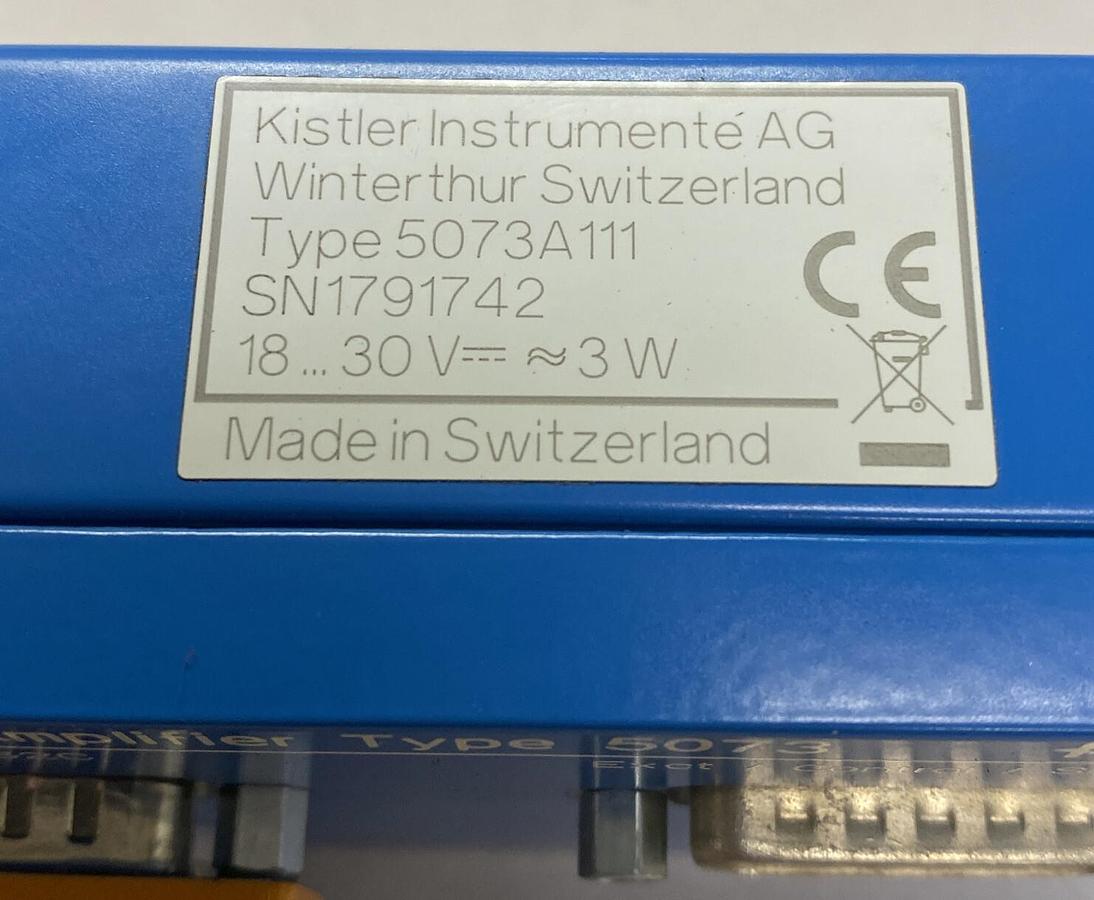 Used KISTLER INSTRUMENT,5073A111,ANALOGUE CHARGE AMPLIFIER