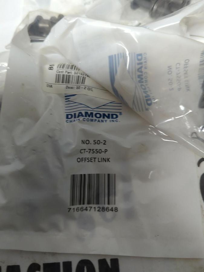 DIAMOND,NO. 50-2 CT-7550-P,OFFSET LINK LOT OF 6 NEW