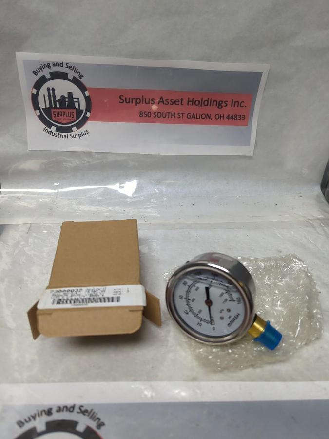 MARSH,0-160/0-1100,GAUGE 2-1/2 IN FACE 1/4 IN NPT BOTTOM CONNECTION NOS