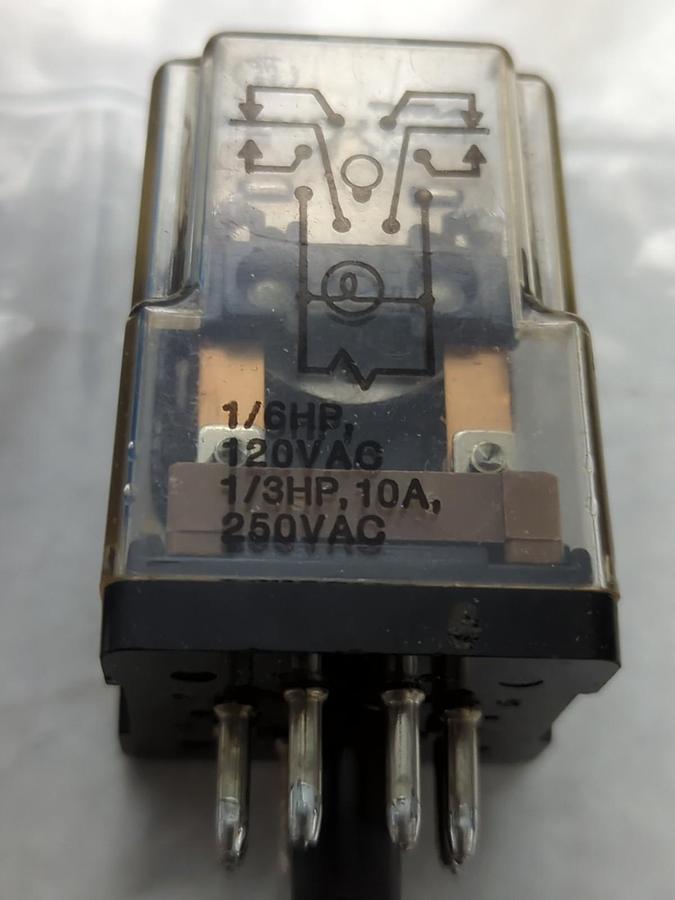 POTTER & BRUMFIELD,3522,RELAY 8-PIN 120-250VAC 10 AMP NOS