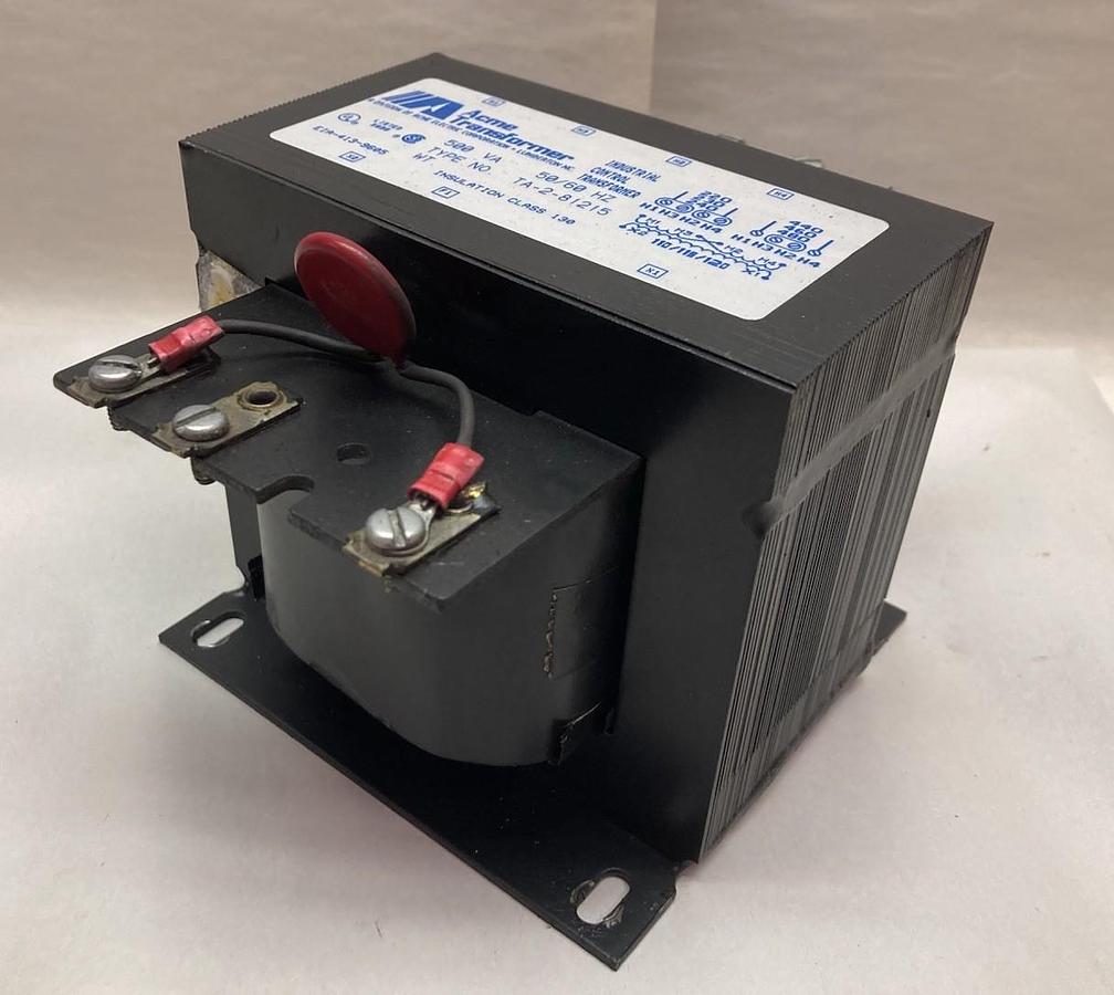 Used Acme Transformer,TA-2-81215,Control Transformer 500VA 50/60Hz