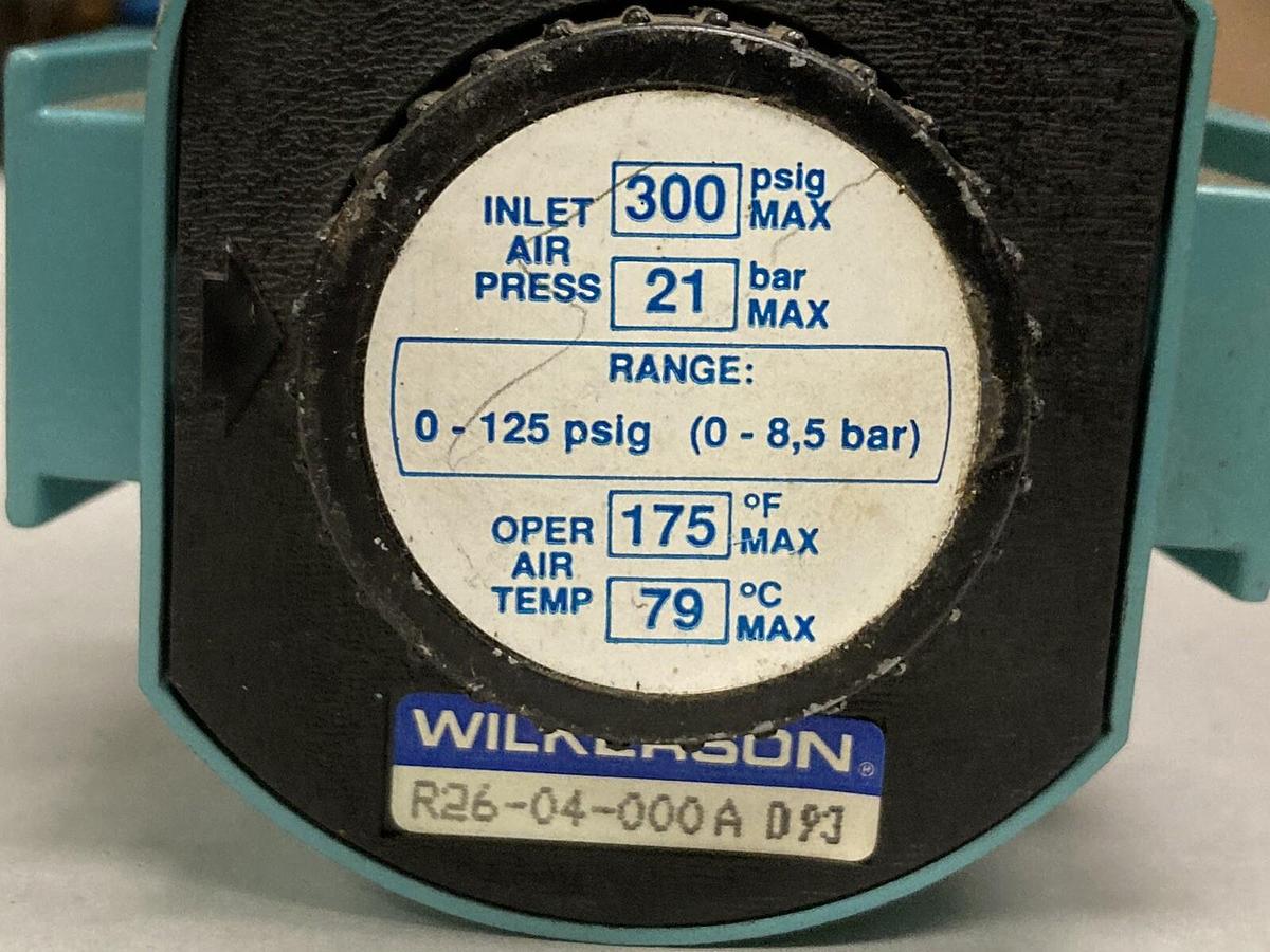 Used Wilkerson,R26-04-000A D93,Pneumatic Pressure Regulator