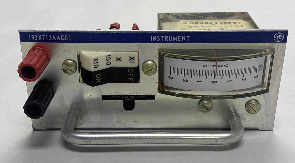 Used GENERAL ELECTRIC,193X-713AAG01,VOLTAGE METER PC BOARD