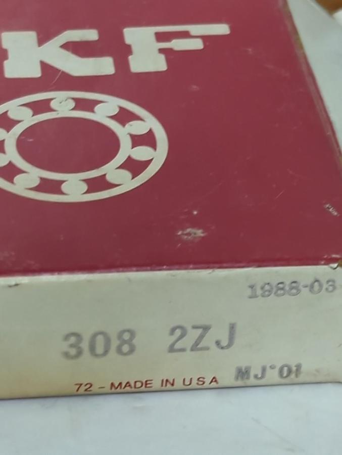 SKF,308 2ZJ,SHIELDED BALL BEARING NOS