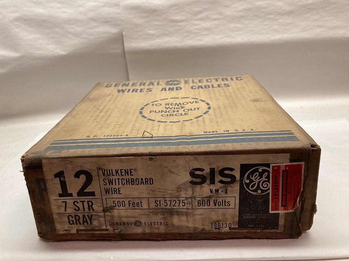 Used GE,SI-57275,500 Feet Vulkene Switchboard Wire 600V