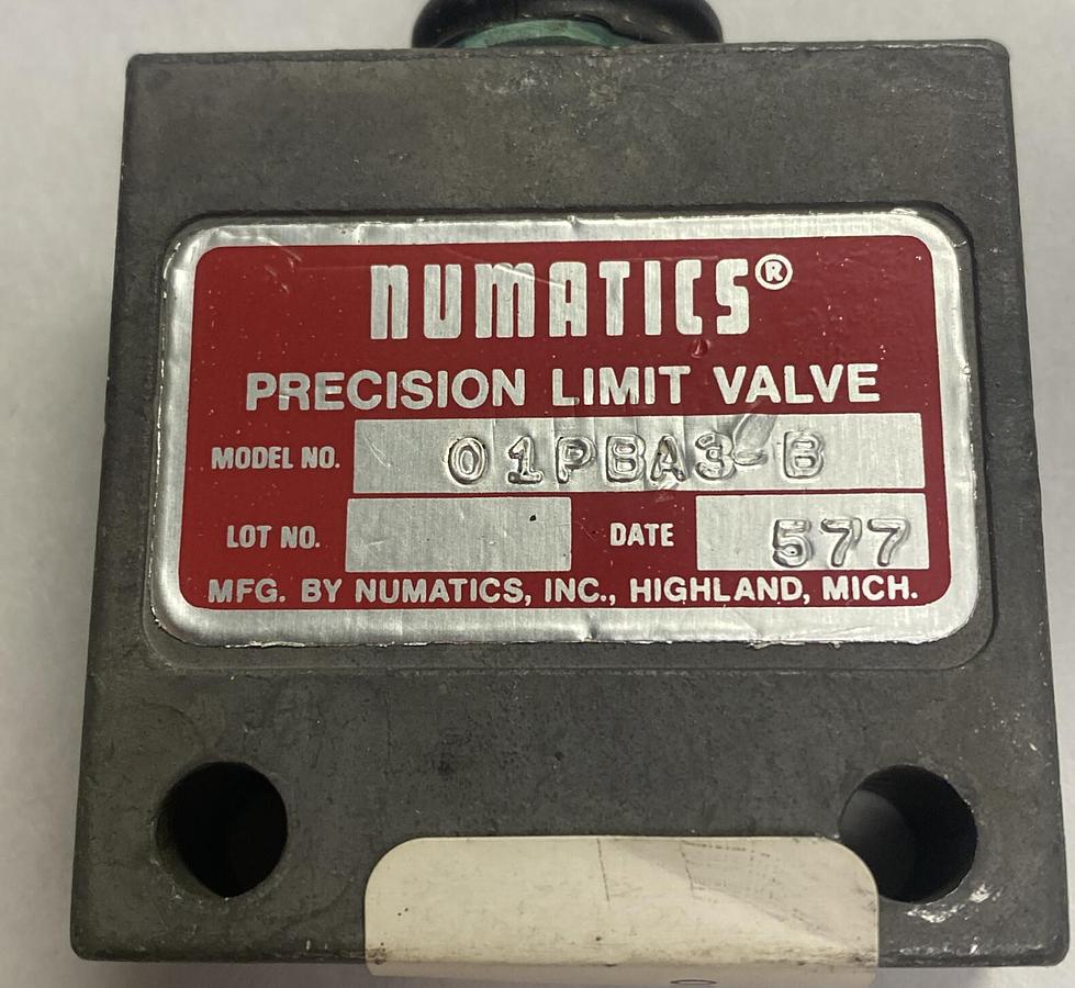 Used NUMATICS,01PBA3-B,PRECISION LIMIT VALVE