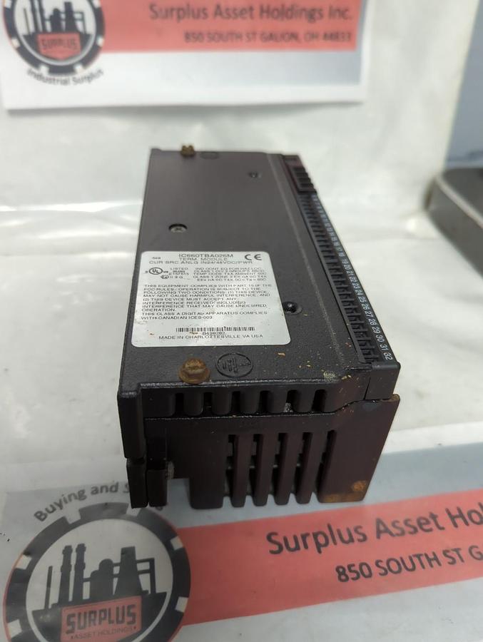 Used GE FANUC,IC660BBA026,GENIUS BLOCK CURENT SOURCE ANALOG INPUT MODULE PRE-OWNED
