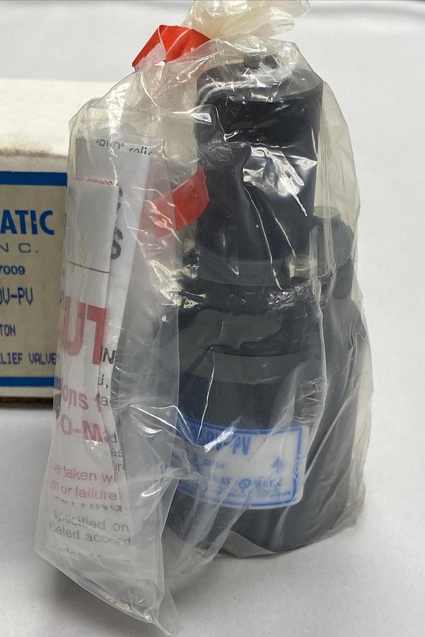 Plast-O-Matic,RDV050V-PV,1/2 INCH PVC Relief Valve NOS