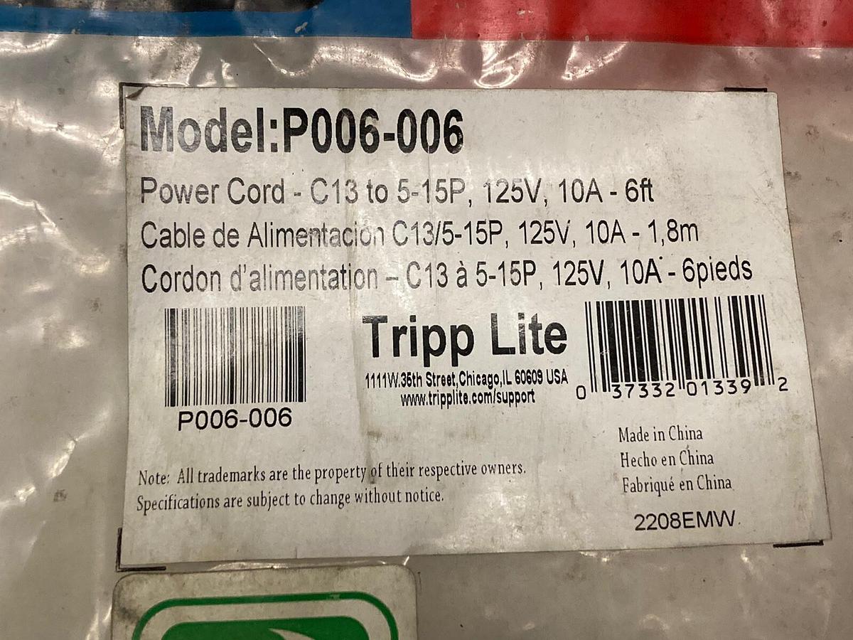 Tripp-Lite,P006-006, 5-15P to C13 Power Splitter Cable