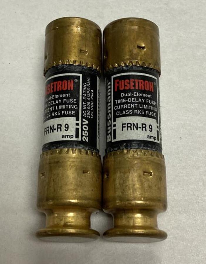 Cooper Bussmann,FRN-R-9,Fuse Lot of 2 NOS